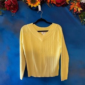 Talbots cable knit 100% cotton